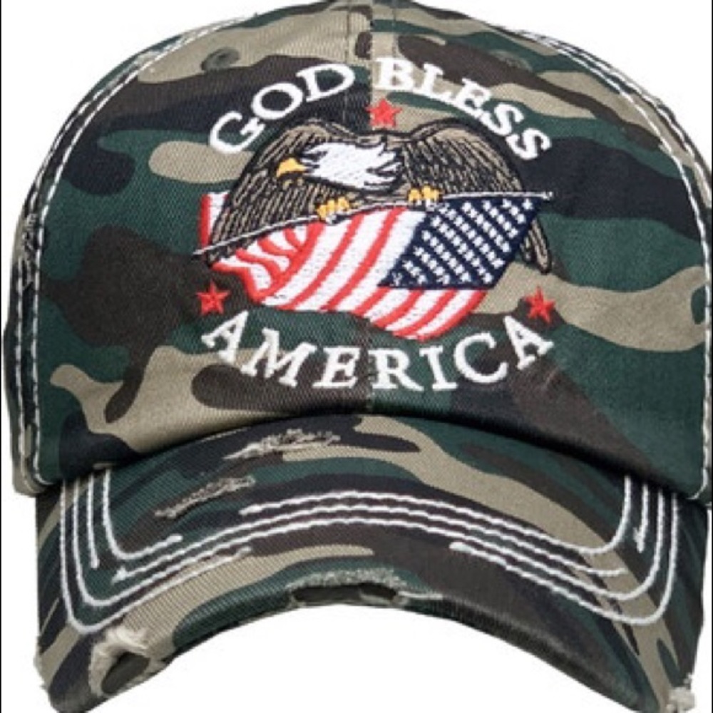 GOD BLESS AMERICA VINTAGE CAP